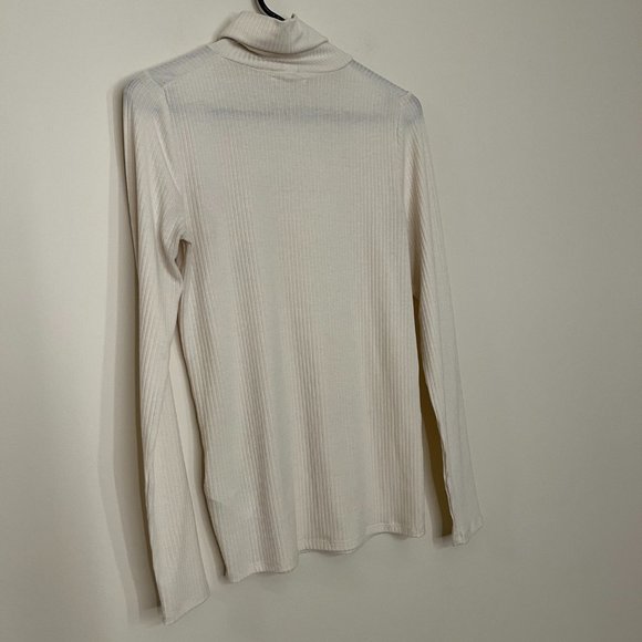 Madewell Rib Turtleneck Long Sleeve Shirt Size S - Picture 8 of 9